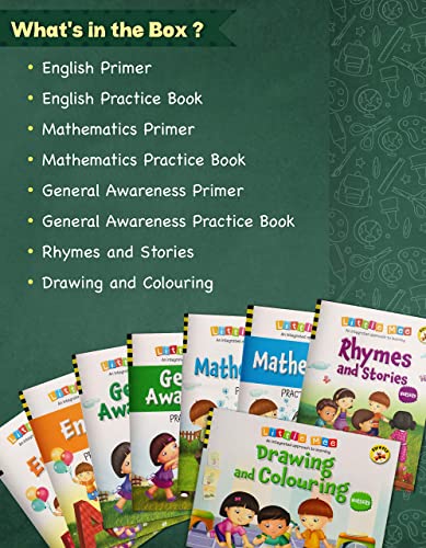 Image of Little Mee Nursery Books for Kids Learning | English, Maths, GK, Rhymes, Stories, Drawing, Colouring Activities | Preschool Worksheets | 2 to 4 Years [Paperback] Content team at Chetana Publications