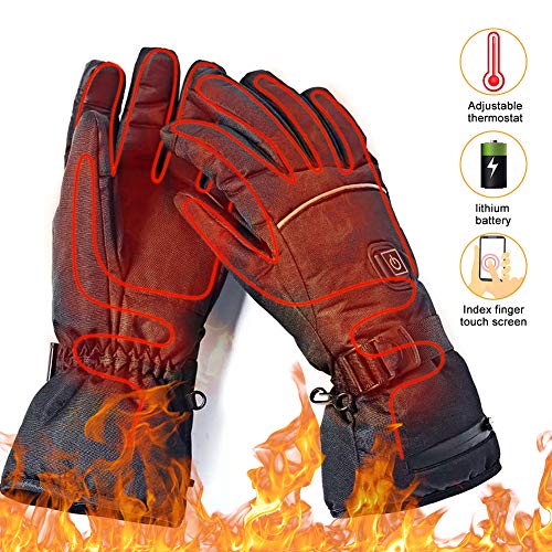 upstartech Heated Gloves for Men Women Rechargeable Upgraded Electric Heated Gloves with 3