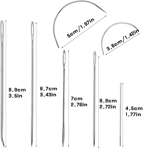 Miniatura 2 de Ftyiwu Hilo encerado de 54 yardas con agujas de coser de cuero a mano, hilo de coser de cuero y agujas de coser para tapicería del hogar, alfombra,