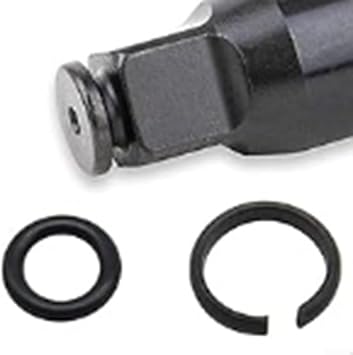 Pneumatic Wrench Socket Retainer For Ring Sets with O for For Ring 5 Pieces for 3/8 1/2 3/4 1 Pneumatic Standard Socket Tools (1/2)