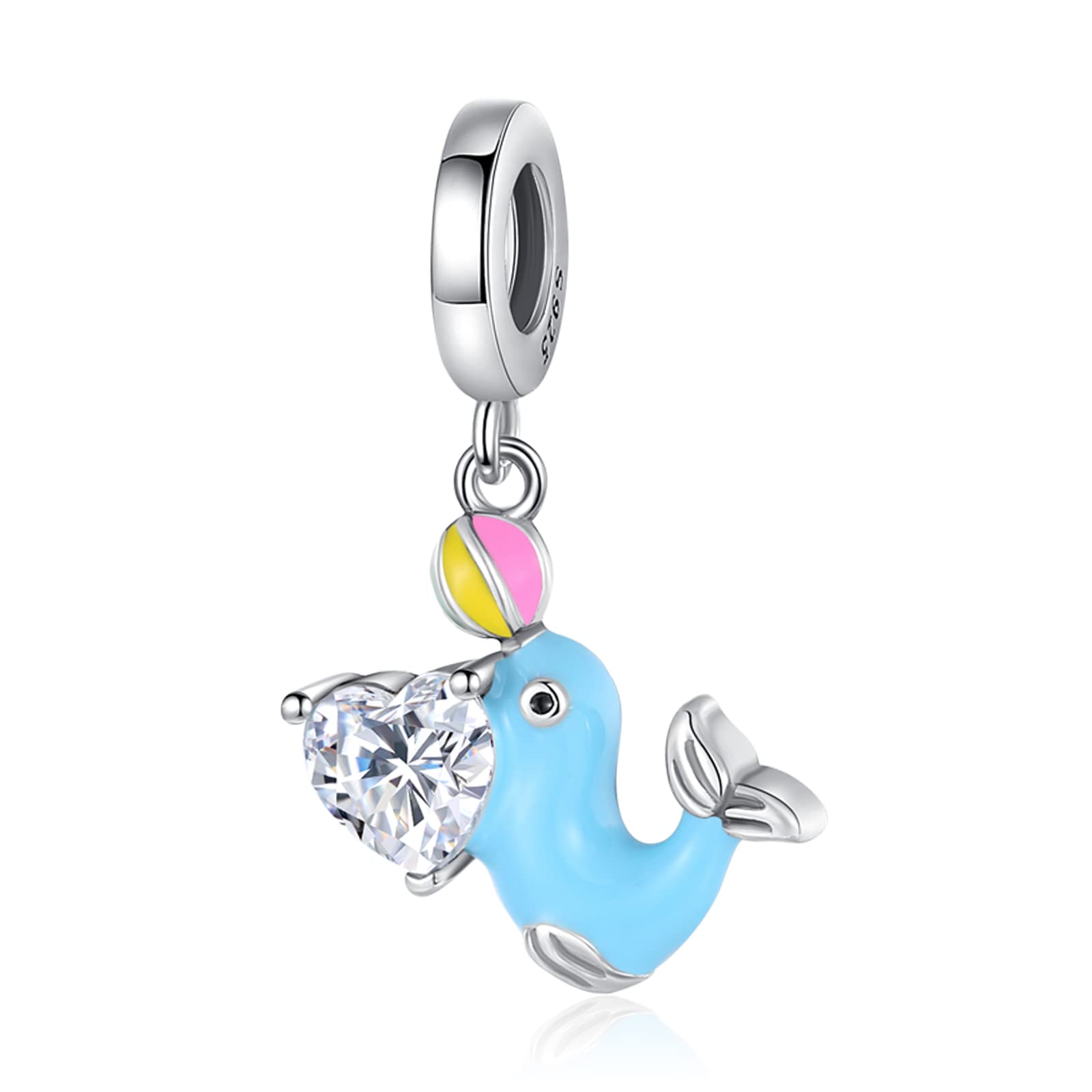 Annmors Charm Animali Charms Pendente Regalo in vero argento Sterling 925 Anniversario Festa Della San Valentino Regali Festa Della Mamma