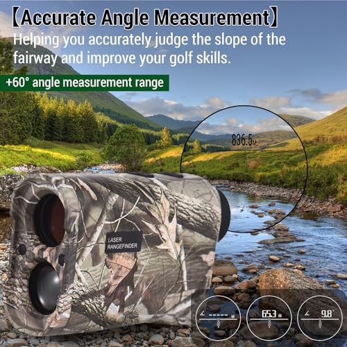 فاونو جهاز تحديد المدى الرقمي للجولف مع قياس الارتفاع والزاوية 600 متر / 800 متر / 1000 متر