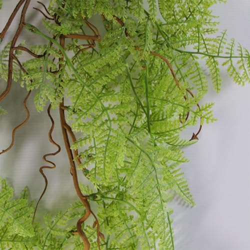 Helecho artificial de 100 cm verde claro para decorar rincones sin luz natural 5