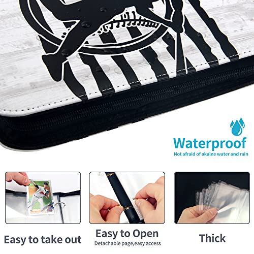 Card Binder Compatible With Baseball Card, Trading Card, Mtg And Other Tcg, Fits 400 Cards With 50 Removable Pages, Card Holder Collector For Standard Size Card(White) #TOP3