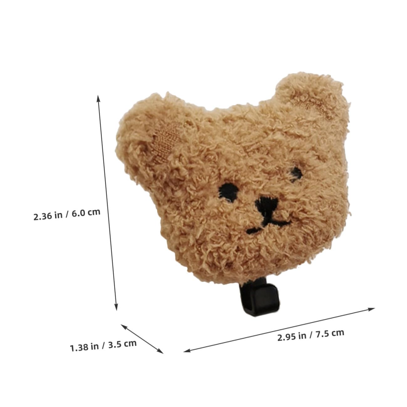 BESPORTBLE Ganci Adesivi da Muro Orso in Peluche 2 Pezzi, Appendi Asciugamani e Accappatoi Leggeri e Facili da Usare per Bagno e Camera da Letto