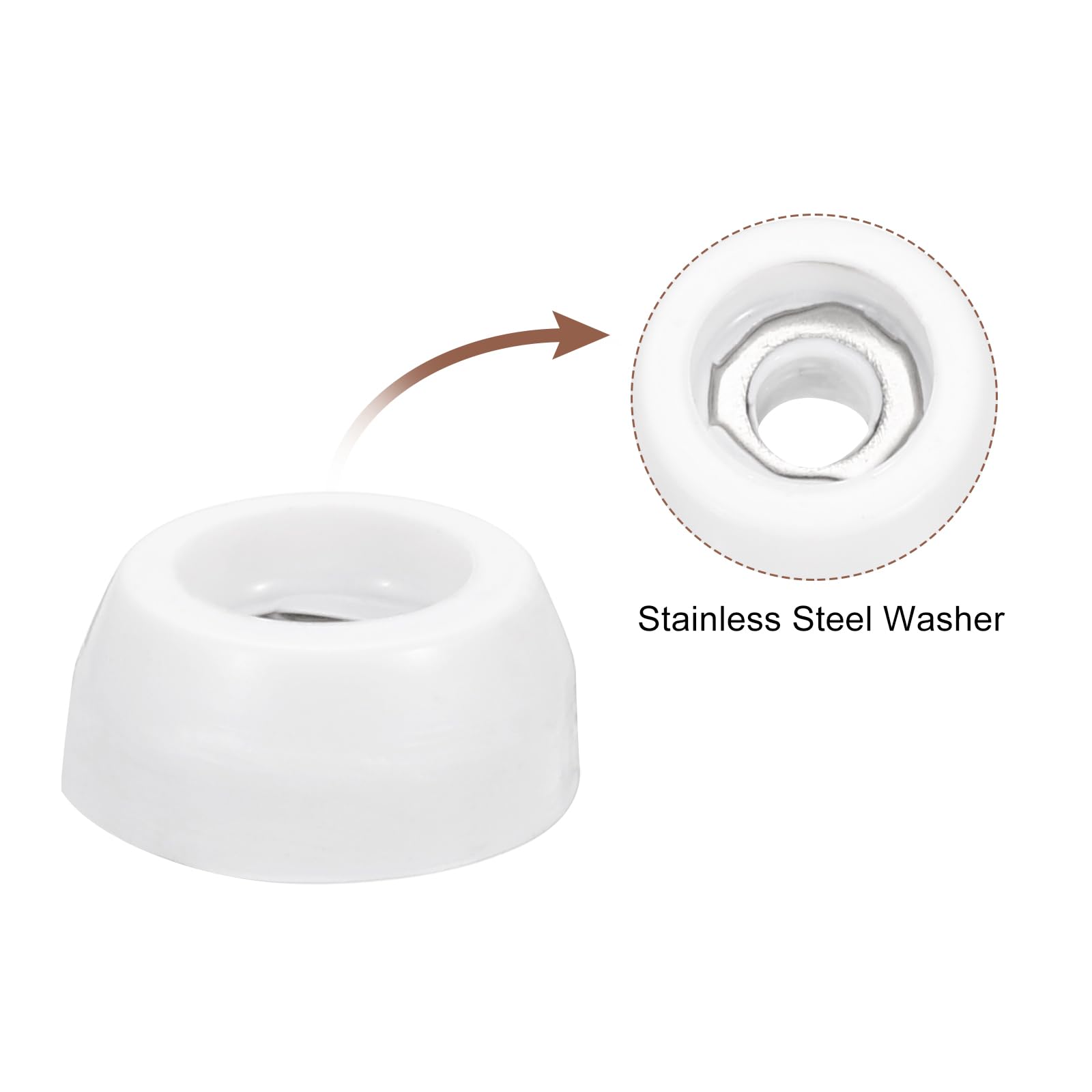 QUARKZMAN 21mmx12mm Caoutchouc Pieds Pare-Chocs X 4PCS