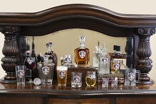 Image of Team Color Logo Naval Academy Midshipmen Decanter Glass Bottle