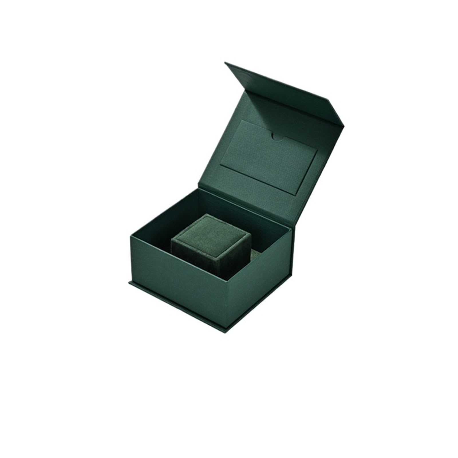 Boîte à bijoux en velours Boîte à bagues avec couvercle, boîtes bijoux magnétiques