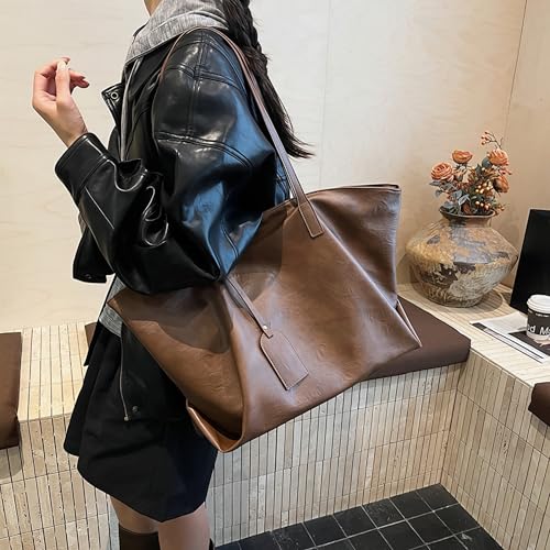 Bolso Tote de Cuero PU ligero para mujer miniatura 3