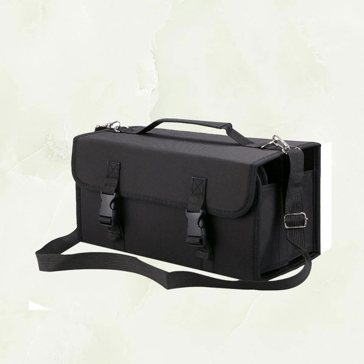 Custodia Per Pennarelli Con Cerniera Da Scomparti Borsa Porta Penne Con Tracolla Custodia Ad Alta Capacità Con Vano Portaoggetti Sul Retro Adatta Per Organizzare Pennarelli e Make-