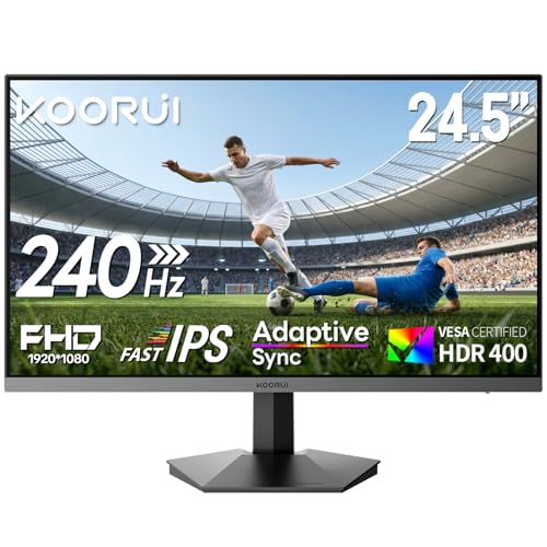 24.5 Inch FHD 1080P Fast IPS 240Hz Gaming Monitor,1ms,HDR 400, 99% sRGB,Freesync,VESA,HDMI2.0/DP1.4 for Immersive Gaming & Work G2511X