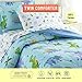 Wildkin Kids Cotton Twin Comforter Set – Lightweight, Fits Twin Mattress, One Pillow Shams Included - Dinosaur Land