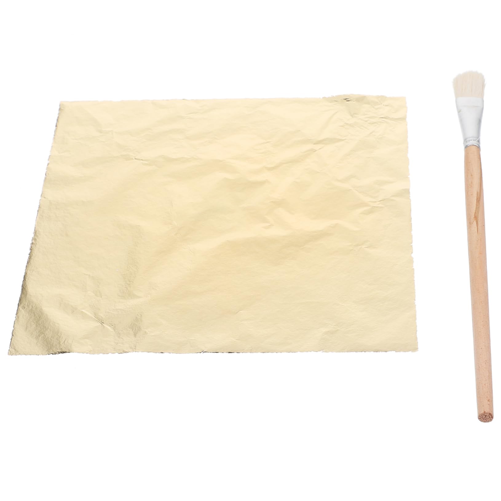 HAPINARY 14x14cm Imitation Gold Foil Sheets 100 Pack Art Supplies for DIY Projects Decorative Foil for Creative Decorations