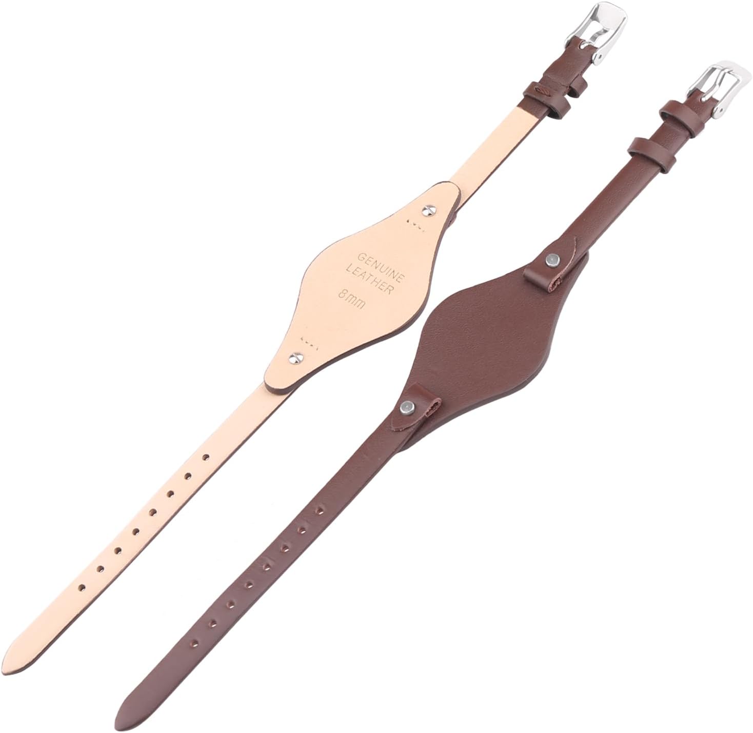 XIW Compatible for 8mm Fossil ES2829 ES2830 ES3060 ES3076 ES3077 women Leather Watch Band Replacement for men Wirstband Strap Bracelet - Image 3