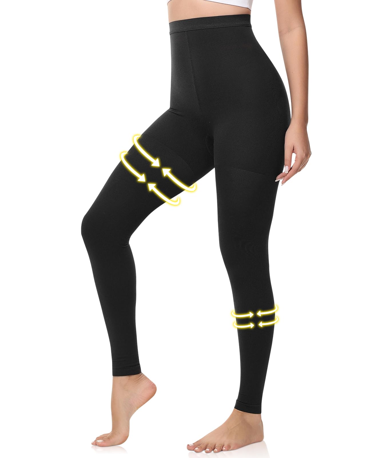 Medias de compresión Beister Medical para hombre y mujer, 15-20 mmHg, opacas, sin pies, de alta compresión, calcetas, soporte circulatorio, presión, ajustadas para venas varicosas, edemas, trombosis venosa profunda (TVP).