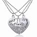 RevoLity Best Friends Forever Three Part Necklace, Friendship Necklace with the Beautiful Gift Bag