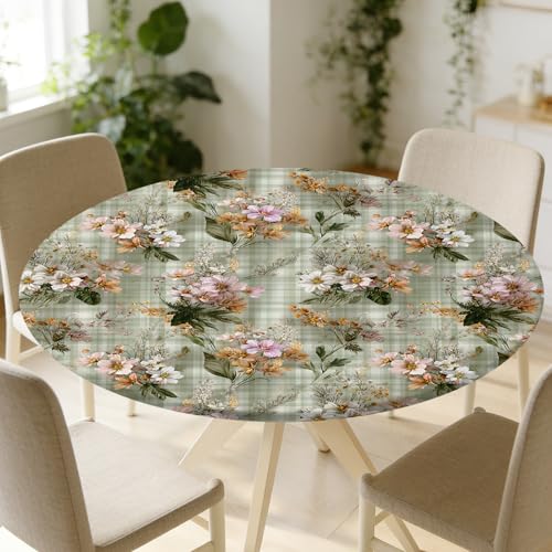 ARTSGOO Round Fitted Table Cloth with Elastic Fits 31"-35" Round Tables by ARTSGOO - Used condition - Image 8
