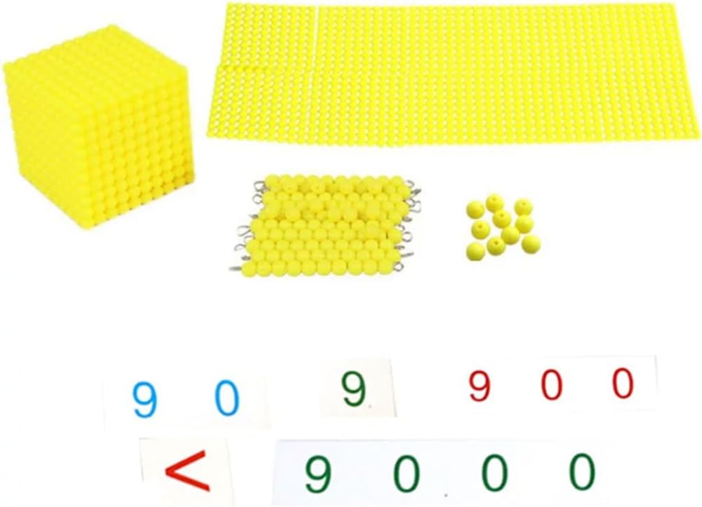 Montessori Family Version Beading Set Decimal Place Value Banking Game Intelligent Mathematics Teaching Aid