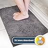 Muddy Mat® Shown on TV Super Absorbent Microfiber Dog Door Mat for Muddy Paws, Non-Slip Washable Pet Rug, Quick Dry Chenille Entryway Carpet, Machine Washable Indoor Outdoor mat, Grey 30"x19" #3