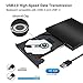 VGROUND Grabadora CD/DVD Externa, Ultra Slim Portátil Lector USB 3.0 Unidad de...