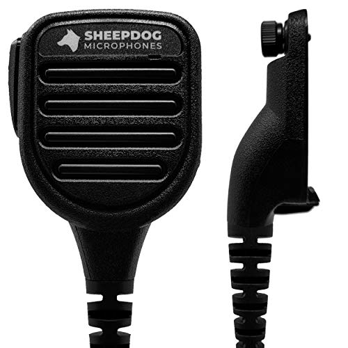 Sheepdog SD28-MT9 Police Remote Shoulder Speaker Microphone, Compatible with Motorola APX 4000 APX 6000 APX 6000XE APX 7000 APX 8000 XPR 7550 and XPR 7550e Two Way Radios