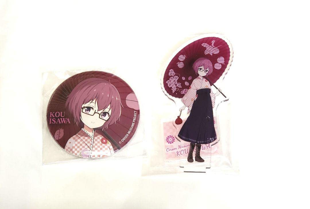 Amazon.co.jp: 温泉むすめ石和紅 アクリルスタンド 缶バッジ 全国温泉