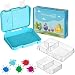 Produktbild My Vesperbox  Bento Box Kinder - Lunchbox mit 4+2 Fächern - extrem robust und auslaufsicher  Brotdose  Brotbox ideal für Kindergarten und Schule (Blau-Weiß)