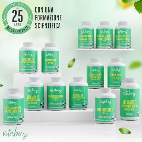 Vitabay Forskolina 400 Mg - 90 Capsule Con Estratto Di Coleus Forskohlii - Vegana, Senza Additivi E Ad Alto Dosaggio - Con 80 Mg (20%) Di Forskolina Naturale - Testata In Laboratorio - 5