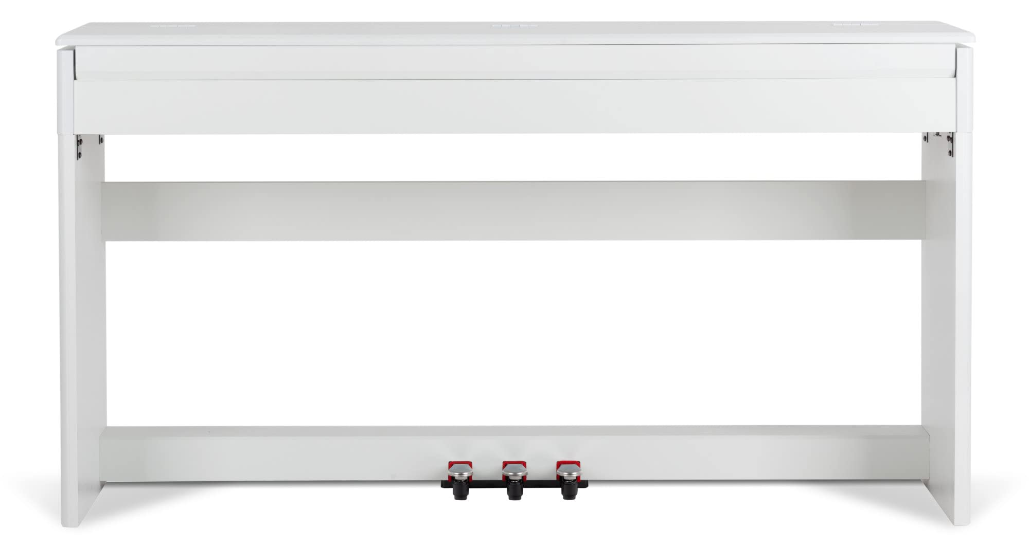 McGrey DP-18 WM Pianoforte Digitale Bianco Opaco - 88 Tasti Tastiera con azione a martello - Pianola musicale con USB, 128 suoni, 128 polifonie, 3 pedali - Piano digitale per scuola