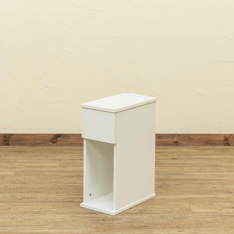 ナイトテーブル 引出し付き Alta 未使用（ホワイト）