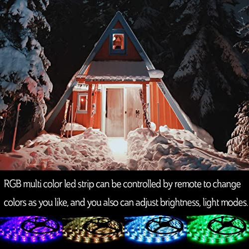 Tira LED RGB Flexible 16.4 pies con Control Remoto y Fuente 12V miniatura 2