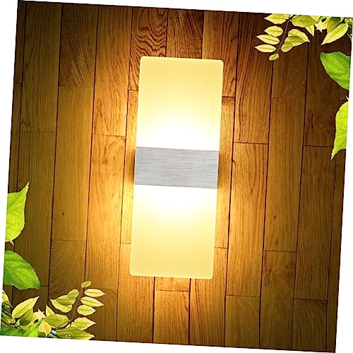 Aplique de pared de acrílico Veemoon blanco para iluminar oficinas modernas y despachos 7