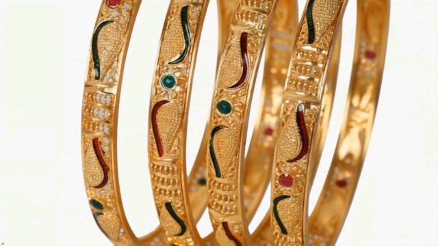 Touchstone Bracciali Indiani Colorful Bangle Collection – Set 24 Pezzi In Metallo, Stile Bollywood, Nero Lucido
