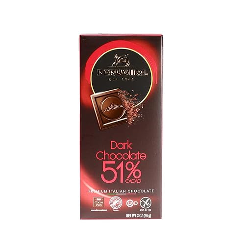 Perugina, Barra de chocolate negro al 51%, 3 oz