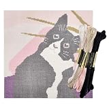 1.High-quality materials: package contains a mono 18 mesh needlepoint canvas that is designed to last for many years. Our canvases have printed pattern, with clear colors and clear boundaries.Our kit includes a 18 mesh count printed canvas, an instru...