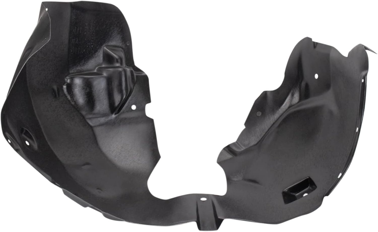 TRQ Front Right Inner Fender Liner Black Passenger Side