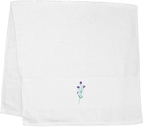'Purple Sweet peas for Summer Joy' HandGuest Towel (TL00053145)