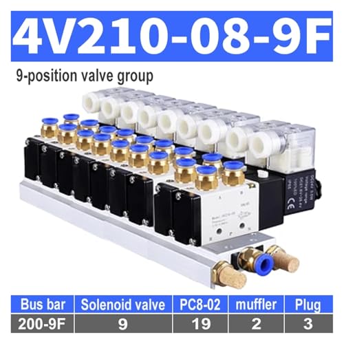 Électrovannes électriques 4V110 à commutation rapide pour automatisme pneumatique