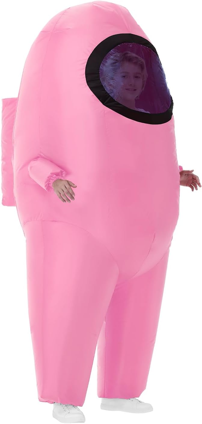 Inflatable Costume for Kids,Halloween Costumes Funny Blow Up Space Suit Costumes Boys and Girls,Cosplay Game Fans