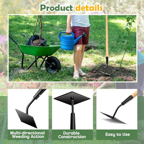 Herramienta jardinera azada diamante 2 piezas 55 pulg miniatura 2