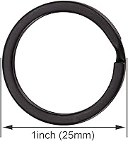 Vista 3 de 20 piezas de cierres giratorios con gancho a presión con clip para llavero, cordón de metal con cierre de langosta para manualidades, fabricación