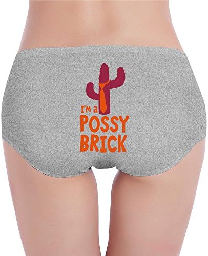 Custom Women's Fashion Low-Waist Sexy I'm Possy Brick Poster Hipster Lingerie Ash M