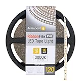 Armacost Lighting RibbonFlex Pro 16.4 ft. LED Tape Light 120 LEDs/m Soft White (3000K) 12V (143230)