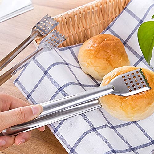 MRKU Pinzas de Cocina de Acero Inoxidable para Barbacoa, anticalentamiento, Pinzas para Pan, repostería, Utensilios de Cocina