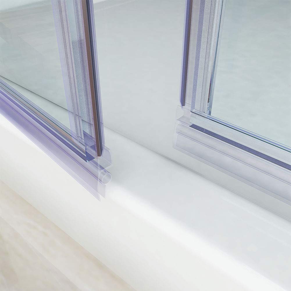SONNI Duschtür 100 cm Pendeltür für Nische, 195 cm hoch, ESG-Glas