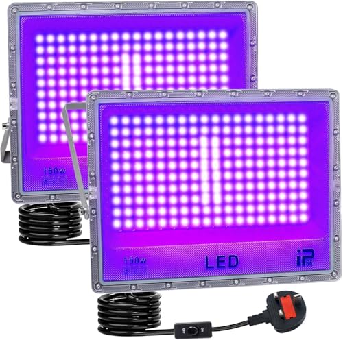 BOSITE Luz UV LED 150W Luz Negra LED 395