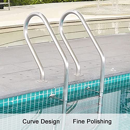 Escalera para piscina de acero inoxidable 5 escalones miniatura 7