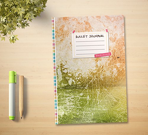 Bullet Journal: Punktraster Notizbuch (Ca. A5) + 100 Seiten + Vintage Softcover | TOP Motiv: Vintage | Dot Grid Journal, Kalligraphie Übungsheft, Punktpapier +++ Jetzt mit Register +++