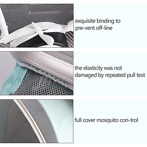 Nesloonp Kinderwagen Netz Moskitonetz Universal Fly Bug Insektennetz für Kinderwagen Kinderwagen Kinderwagen und Reisebett Waschbar Langlebig Mit Reißverschluss und Band fest Insektennetz (Weiß)