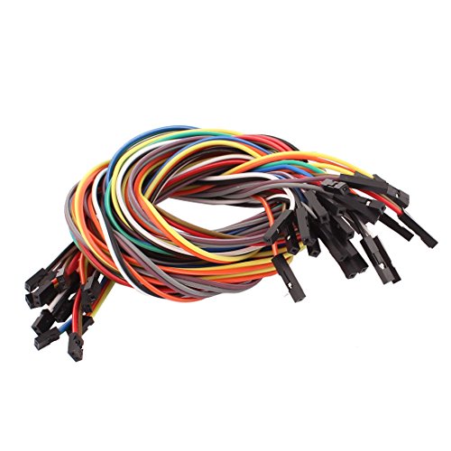 Aexit 15PCS 2.54mm a 2.0mm Jumper Wire 50cm miniatura 1